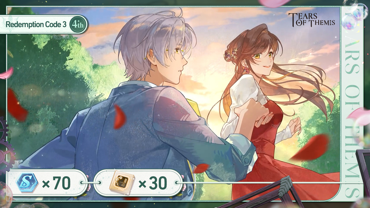 Tears of Themis (@tearsofthemisen) on Twitter photo ✦ Ever Since We Met ✦ Redemption Code 3
Through the labyrinth, his love remains. Accept the gifts from Vyn~
✦ RC: Labyrinth
✦ Valid until: 2025/08/21 23:59 (UTC+9)
✦ Redeem at: hoyo.link/nV7Oy7ScD
#TearsOfThemis #ToT4thAnniv ✦ Ever Since We Met ✦ Redemption Code 3
Through the labyrinth, his love remains. Accept the gifts from Vyn~
✦ RC: Labyrinth
✦ Valid until: 2025/08/21 23:59 (UTC+9)
✦ Redeem at: hoyo.link/nV7Oy7ScD
#TearsOfThemis #ToT4thAnniv
