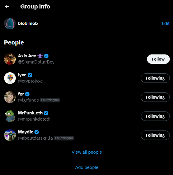 fozzycapone's tweet photo. if you're holding $blob and not in the X groupchat otherwise known as the "blob mob" then TAP IN...

comment below and I'll get you sorted asap!

bringing the community together is key.

the more of us that align with the vision and work towards it, the faster it happens. https://t.co/GzMkswnRIC