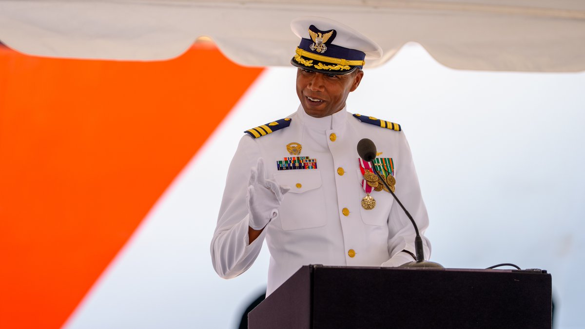 USCGLANTAREA's tweet image. New leadership aboard @USCG Cutter Campbell (WMEC 909)! Tuesday at @NAVSTANEWPORTRI, CDR. Krystyn Pecora relieved CDR. Jonathan Harris during a change-of-command ceremony presided over by VADM. Nathan Moore, commander, Coast Guard Atlantic Area. #USCG @USCGNortheast 📸: David Lau