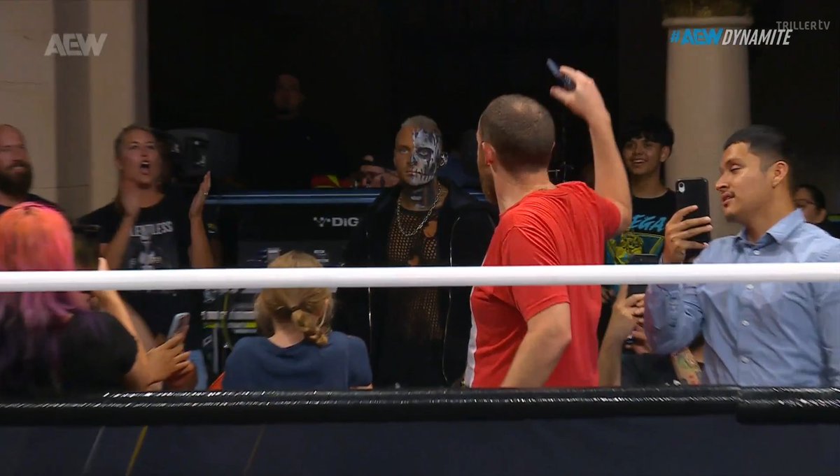 A wild Darby Allin appears in the crowd