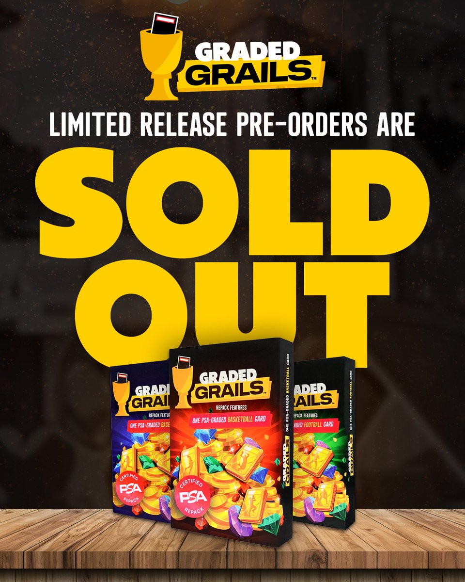 CardsHQShop's tweet image. THANK YOU for your support of Graded Grails 🙏
Missed out? Remaining inventory drops July 30 at the CardsHQ Booth at the Breakers Pavilion at the National, inside CardsHQ in Atlanta, and on most of CardsHQ’s channels on Whatnot.