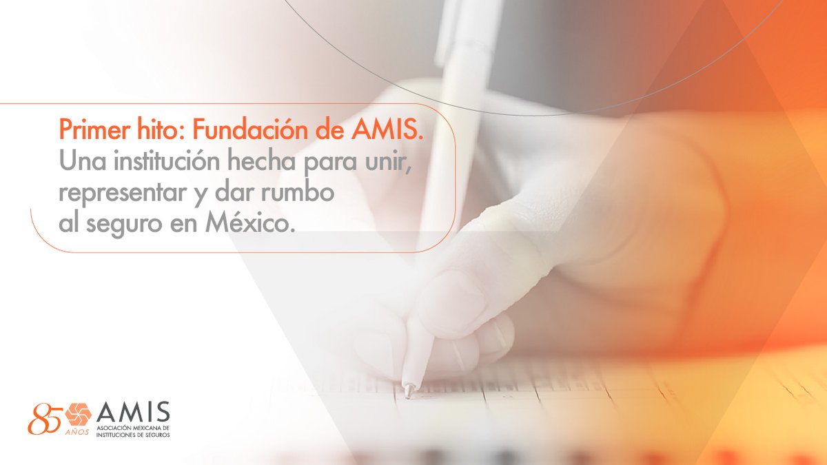 En 1940 nació una institución para unir, representar y dar rumbo al sector asegurador, con la misión de proteger lo que más importa a México.
 #85AñosAMIS #TransformamosHistorias #AMIS