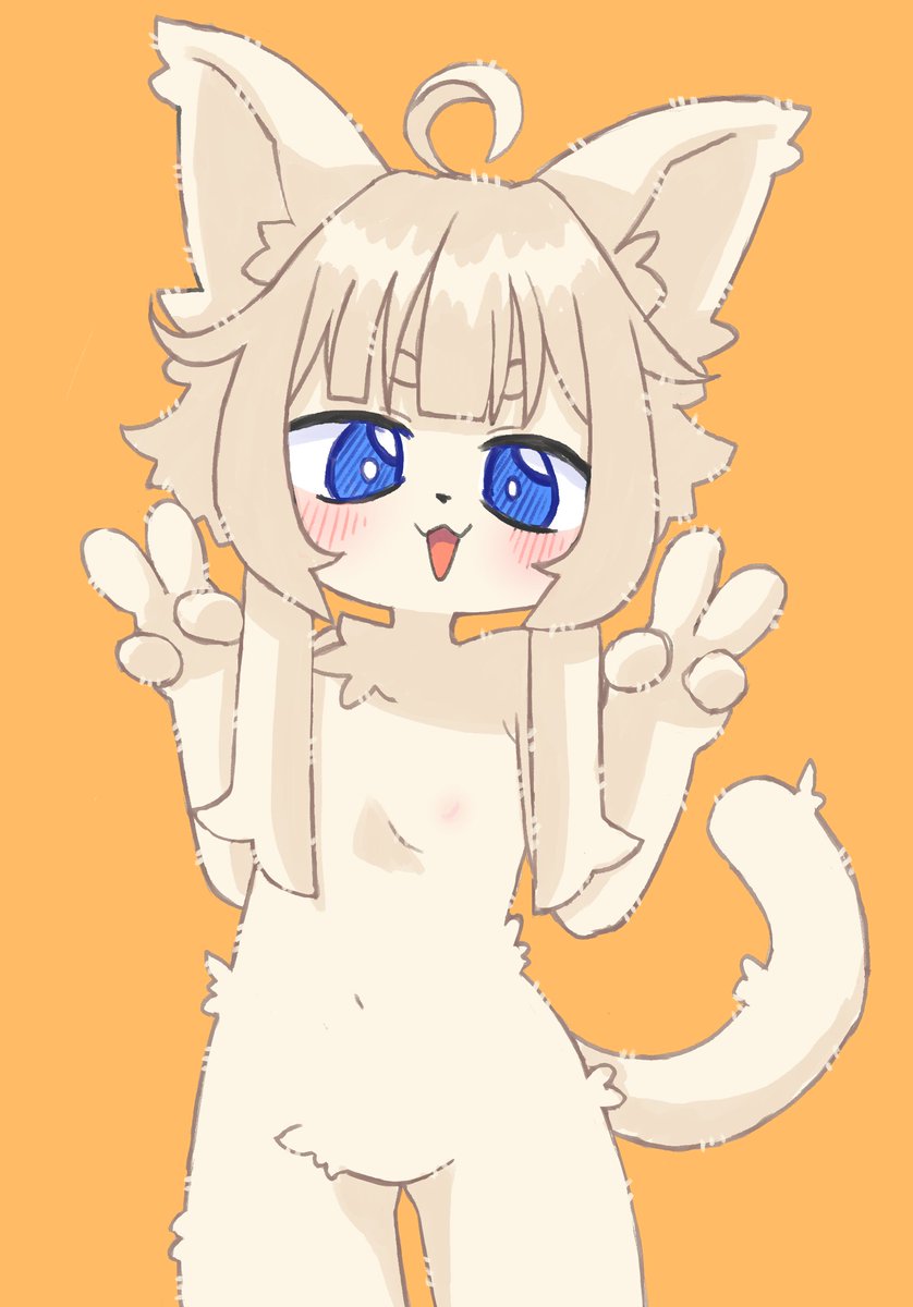 ねこてぃ、ぴーーーーーす！！！
#ケモノ