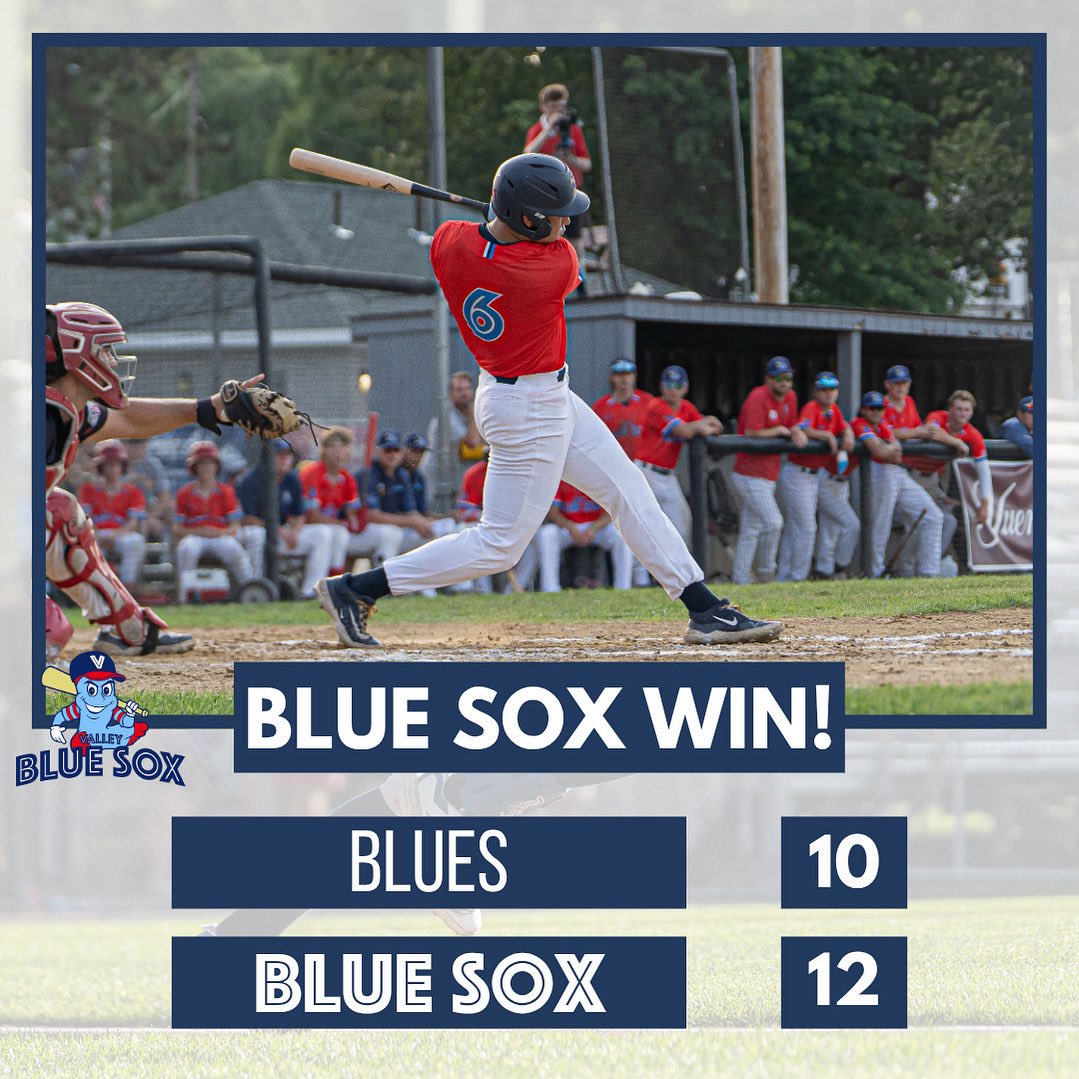 ValleyBlueSox's tweet image. Battle. Won. What’s win for the Blue Sox!
-
#gobluesox #necbl #win