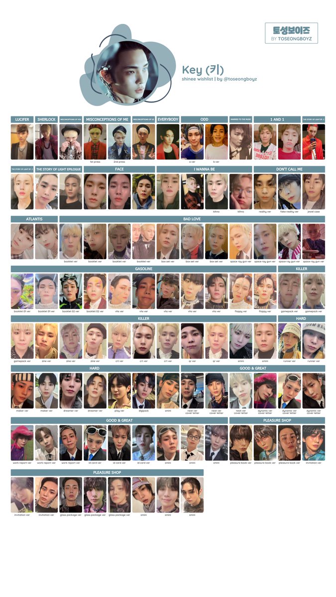 SHINEE UPDATED WITH SOLOS - PHOTOCARD INDIVIDUAL TEMPLATE: ONEW