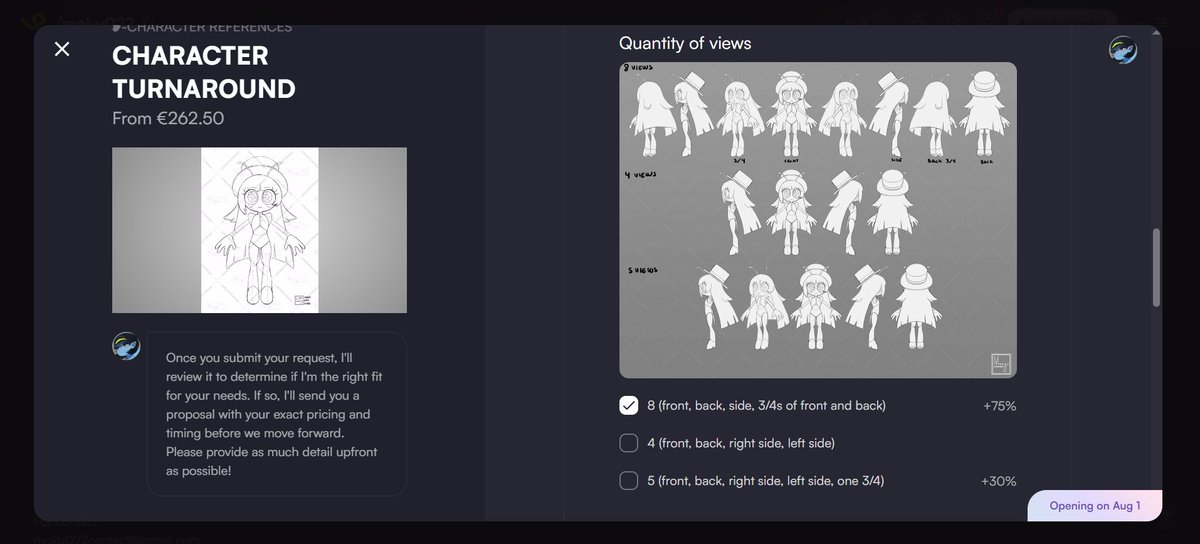 Moku022's tweet image. A new service has been added! If you want a turnaround of your character, the service will soon be avaliable! #VGenComm #VGen #Commission