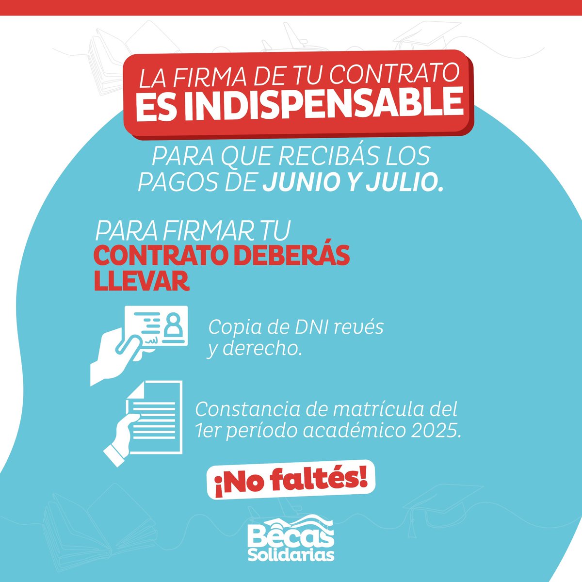 🚨¡Avanzamos con la firma de contratos por reingreso de Becas Solidarias 2025! Enterate aquí de las próximas fechas de gira🙌🏼
