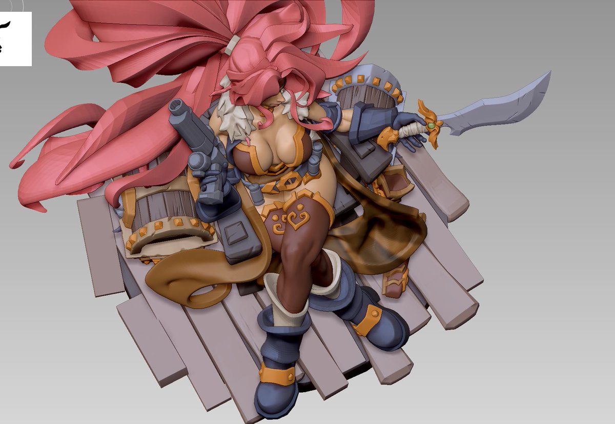 MAYA_slava's tweet image. Progress on the contest model by midweek: finally merged the body, made the dagger, and did a bit of sculpting on the fabric ribbons around the hips.
#JoeMADChallenge