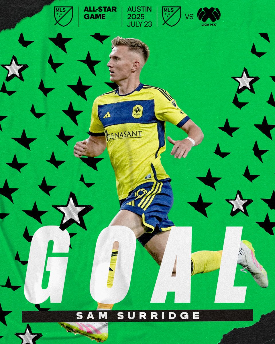 GOAAALLLLLLLLLLL!!!!

<a href="/NashvilleSC/">Nashville SC</a>'s Sam Surridge opens the scoring! #MLSAllStar