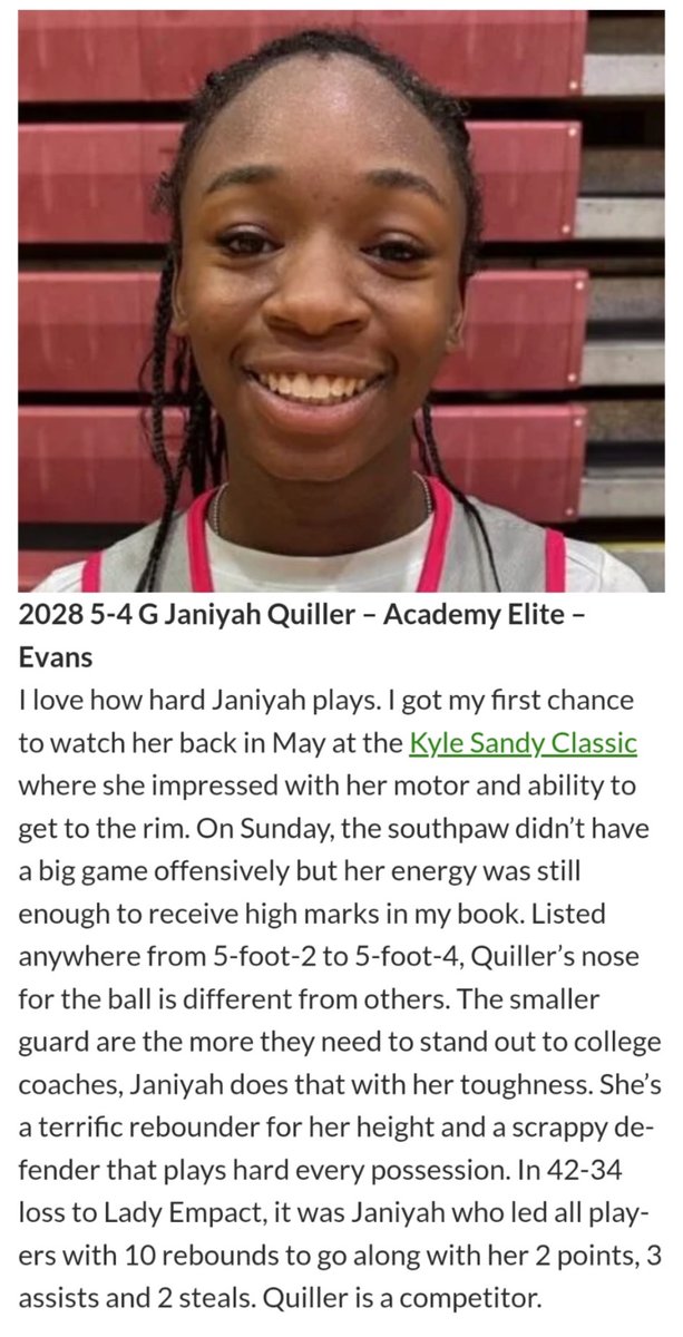 Janiyah Quiller’28 (@janiyahquiller) on Twitter photo 