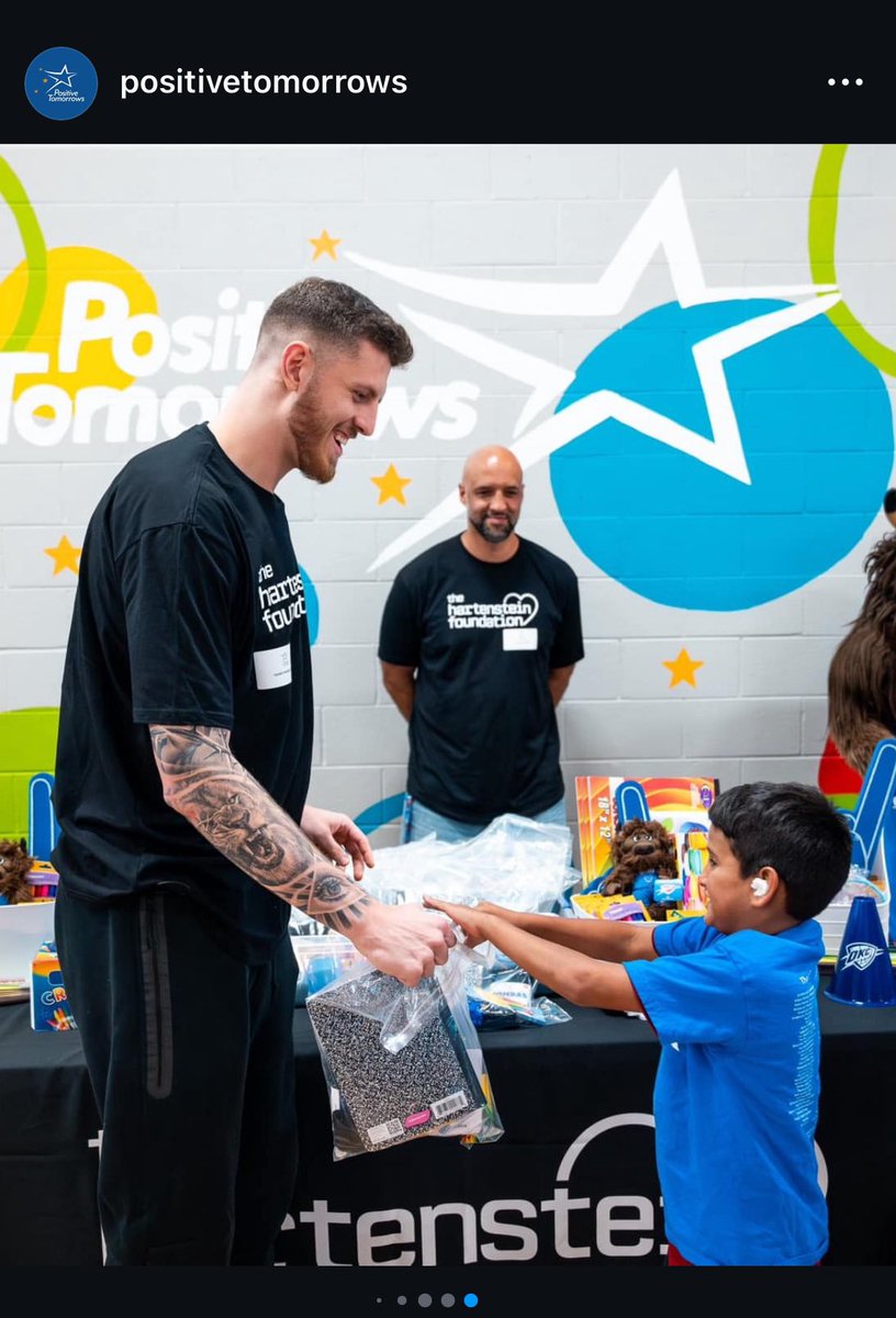 Pretty cool part of iHart’s Hartenstein foundation is the family aspect w/ his dad in this pic.

Similar to Chet’s Thanksgiving meal for kids in the foster care system being made by his family. 

Far from showing up for the cameras and then leaving like many athlete events.