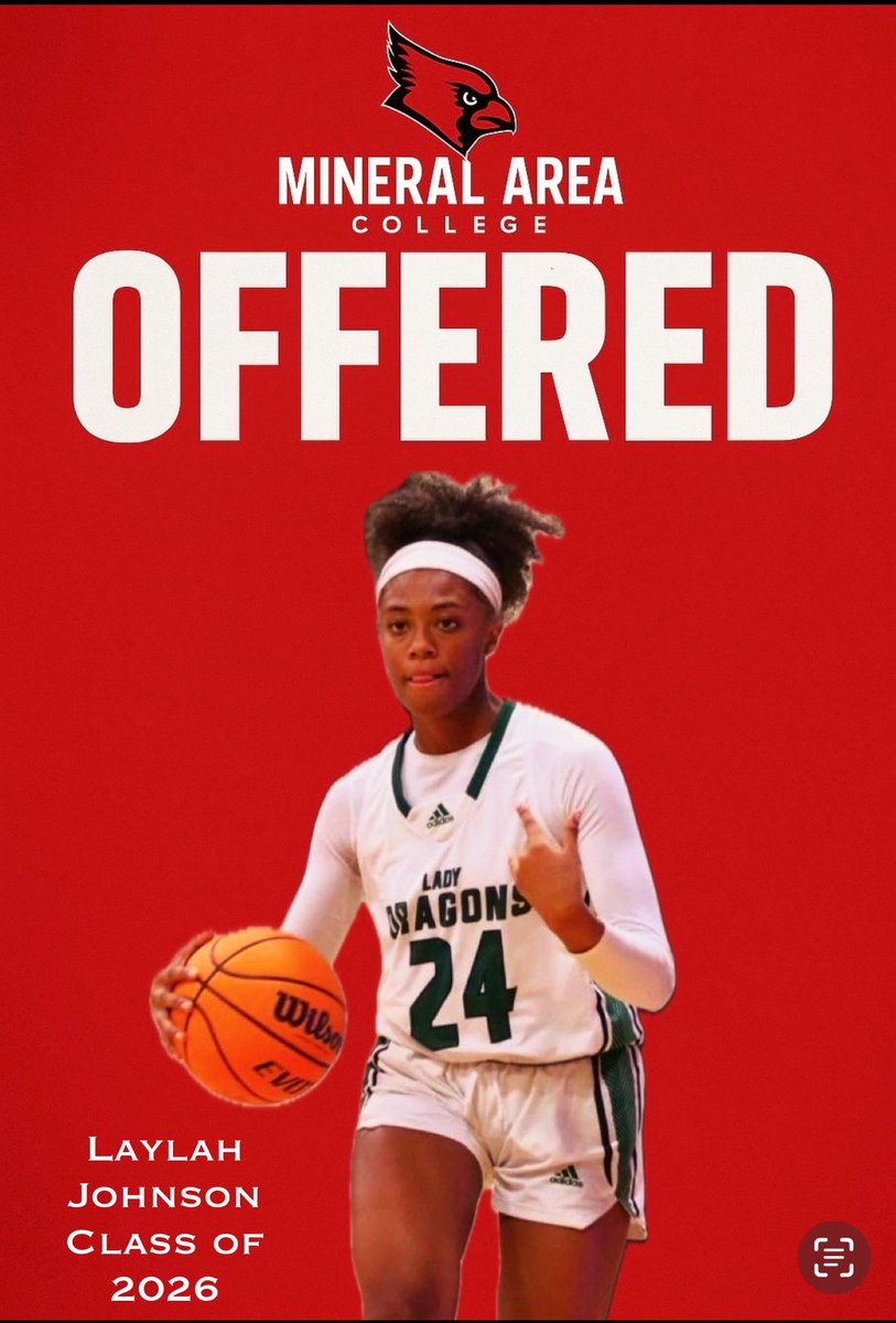 Laylah Johnson (@laylahjohnson24) on Twitter photo After a great conversation with Coach Shep <a href="/CarrieShephard4/">Coach Shep</a>, I am blessed to receive an official offer from Mineral Area College. #AGTG
<a href="/TSHLadyLions/">The SisterHood Lady Lions</a> <a href="/Pisgah_Hoops/">Pisgah Basketball</a> <a href="/cardswomenbball/">Mineral Area College WBB</a> After a great conversation with Coach Shep <a href="/CarrieShephard4/">Coach Shep</a>, I am blessed to receive an official offer from Mineral Area College. #AGTG
<a href="/TSHLadyLions/">The SisterHood Lady Lions</a> <a href="/Pisgah_Hoops/">Pisgah Basketball</a> <a href="/cardswomenbball/">Mineral Area College WBB</a>