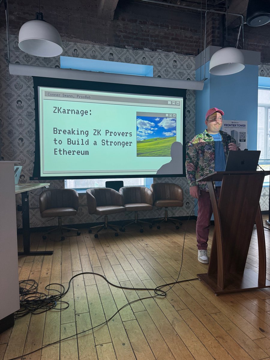 YourBuddyConner's tweet image. Had a great time spreading the word about ZKarnage and @TheProofLab at @frontiertower today, thanks to @HouseofZK for the invite!
I was told by multiple sources that the best part was the pink hats -- I always have a couple on me if you catch me at a SF Crypto event!