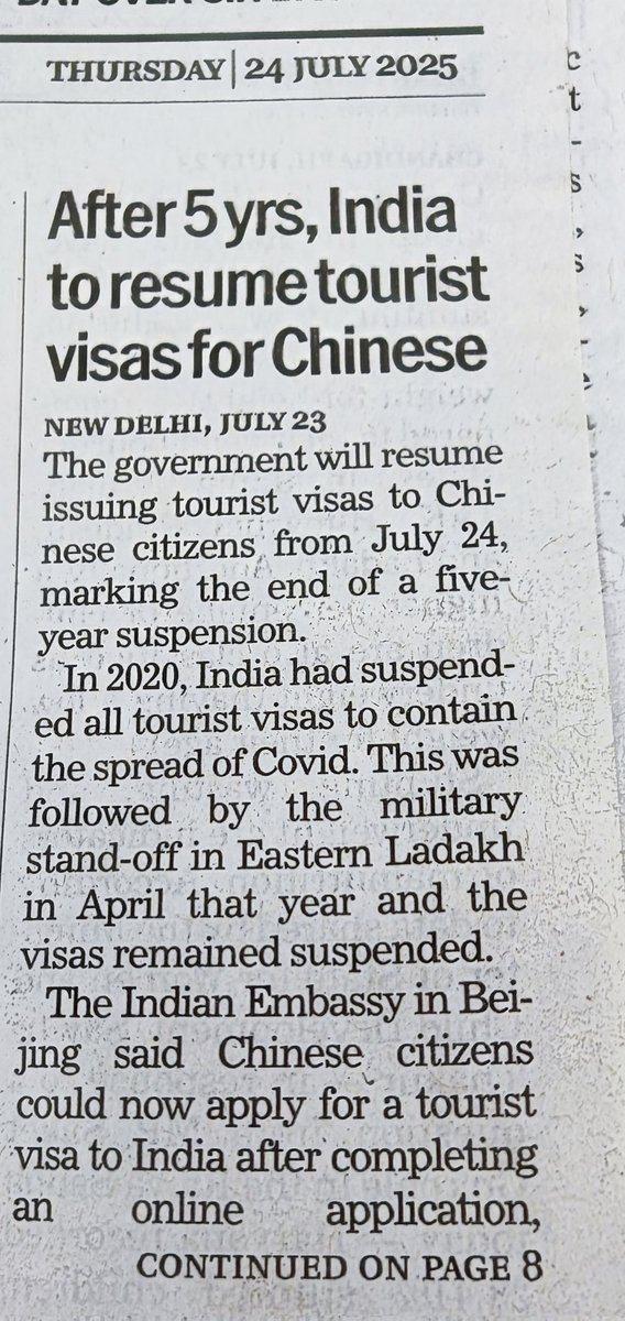 AvtaarTurka's tweet image. Modi&apos;s love for China shines as tourist visas resume after 5 yrs, despite the 2020 Covid lockdown &amp;amp; Ladakh standoff. Weak foreign policy prioritizing Beijing over national security. Time to rethink this cozy approach!
 #ModiForeignPolicy #IndiaChina