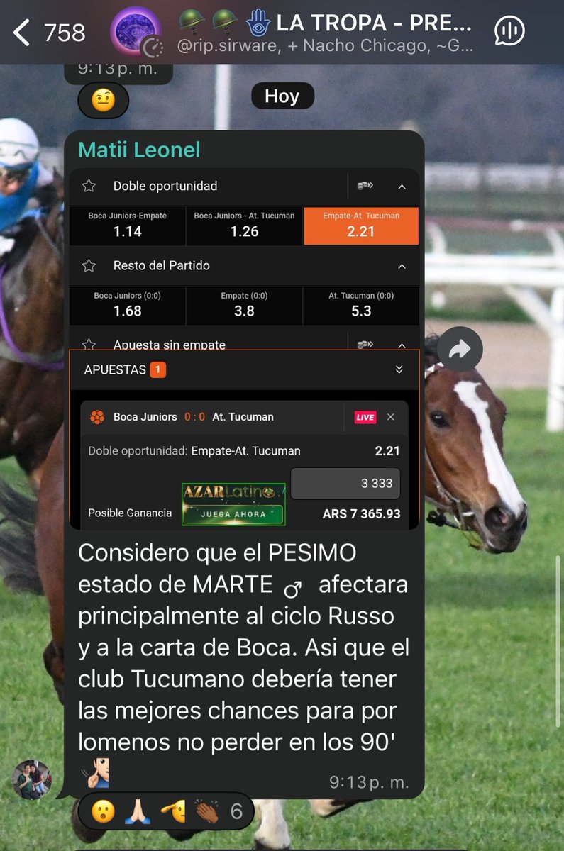 Astro_Psicolog1's tweet photo. Lo de nuestro Matias ❤️✍️ es impresionante ✍️
Único Estudiante de Astrología que vaticinó el desastre de @BocaJrsOficial para hoy ✍️✅✅ Ganó 
@atleticotucuman y Mati lo avisó temprano en NUESTRO GRUPO DE WHASTAPP ✍️✅
Por mi parte. Hoy ganaba boca ❌
Boca me tiene desconcertado. https://t.co/38QtcP1rki