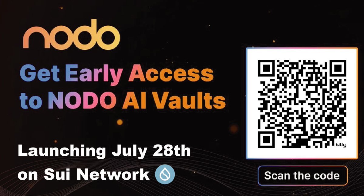 SuiNetworkBr's tweet image. 🚨 Alerta de Alpha
NODO é uma automação Defi com Agentes IA, com controle de risco e automação inteligente.
🤝Parcerias com Momentum, DeepBook, Kai Finance, Noodles e Walrus!
🔷Registre-se no site:
bit.ly/3Uj03IO
🔷Zealy Quests, garanta sua pontuação:…