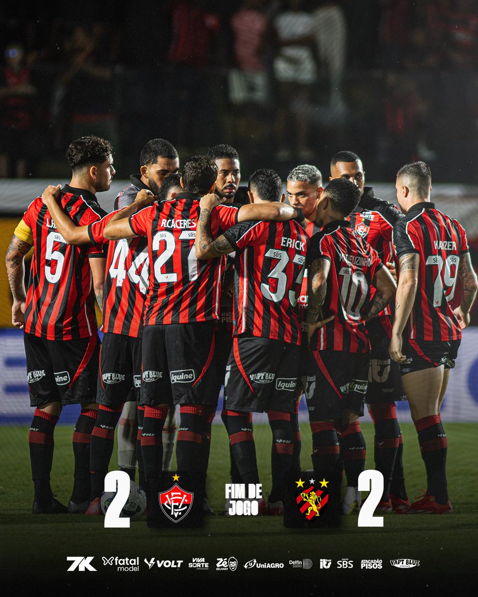Fim de jogo.

📸 Victor Ferreira / EC Vitória

#PegaLeão #PorNossaHistória #Brasileirão2025