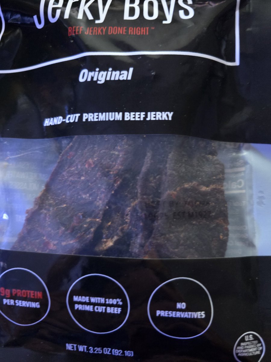 My <a href="/Jerkyboys_jerky/">Jerky Boys</a> subscription is 4 bags a month.  Got it out of the mail this afternoon, 1 bag down and halfway through the next....
Wait, what does this mean on how many bags a month I need to update my subscription to. 
Oh shit