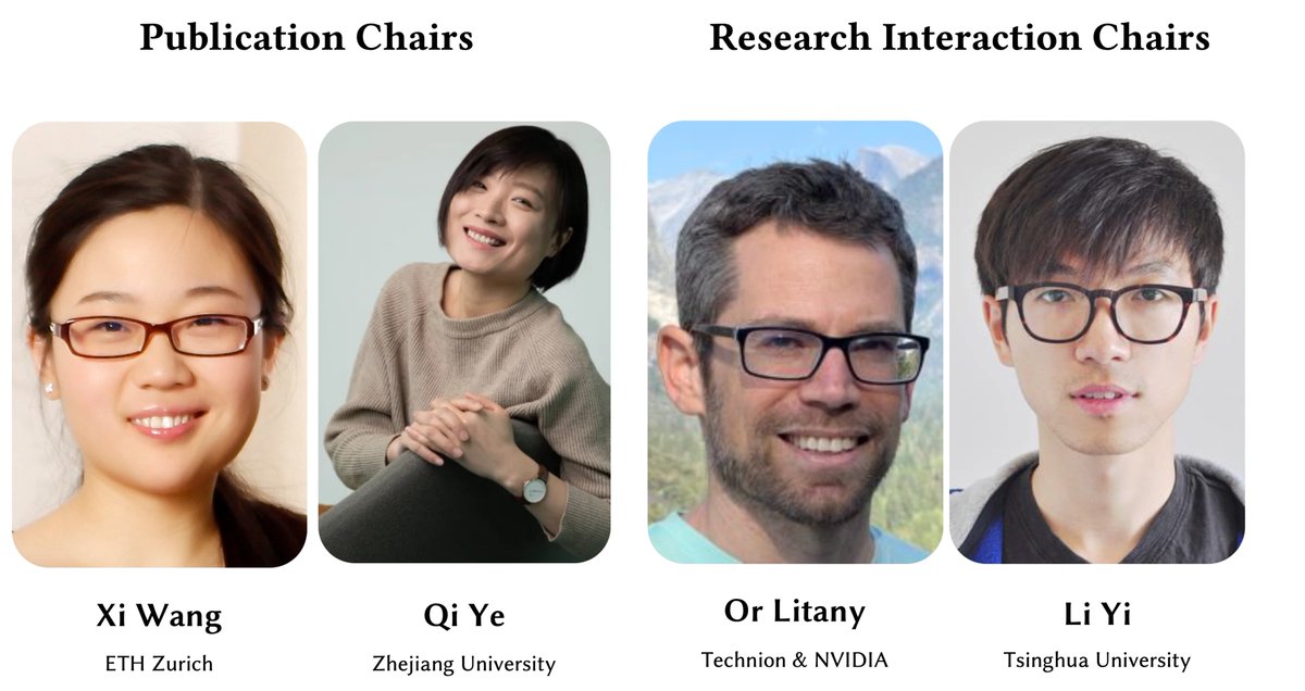 Introducing your #3DV2026 📝Publication Chairs &amp;🔍Research Interaction Chairs!

📝Publication Chairs ensure accepted papers are properly published in the conference proceedings

🔍Research Interaction Chairs encourage engagement by spotlighting exceptional research in 3D vision