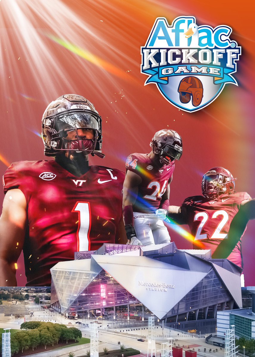 HokieHype's tweet photo. Just a little over one month to go! Let's Go Hokies 🦃
#Hokies #HokiesFB #VTFB #Aflac #AflacKickoff #VirginiaTech #CFB #Football https://t.co/f61ykAb68M