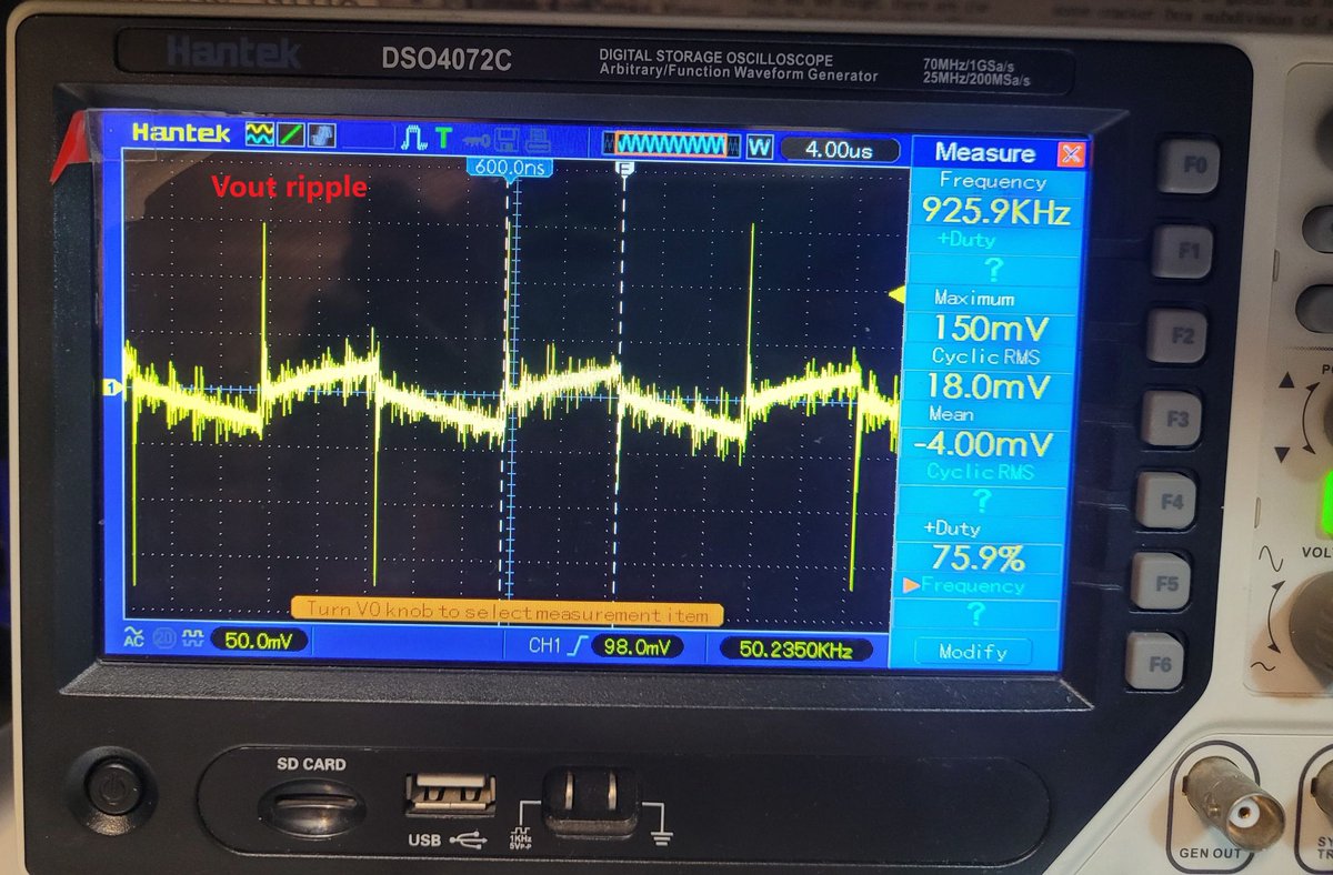 RaymingTech's tweet photo. A digitally controlled boost converter designed around the STM32F405 microcontroller, capable of stepping up a 12 V input to a regulated 24 V output while delivering up to 5 A of current.
#microcontroller #12v #24v #5a #pcbdesign #pcblayout #pcbmanufacturing #pcbdesigner #electronicengineering #electronics #hardware #engineering #pcbassembly #electronicmanufacturing #technology