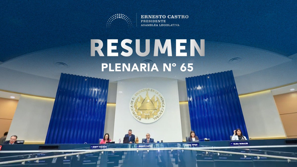 ECastroES's tweet image. Estas son algunas de las iniciativas aprobadas en la #plenaria65.