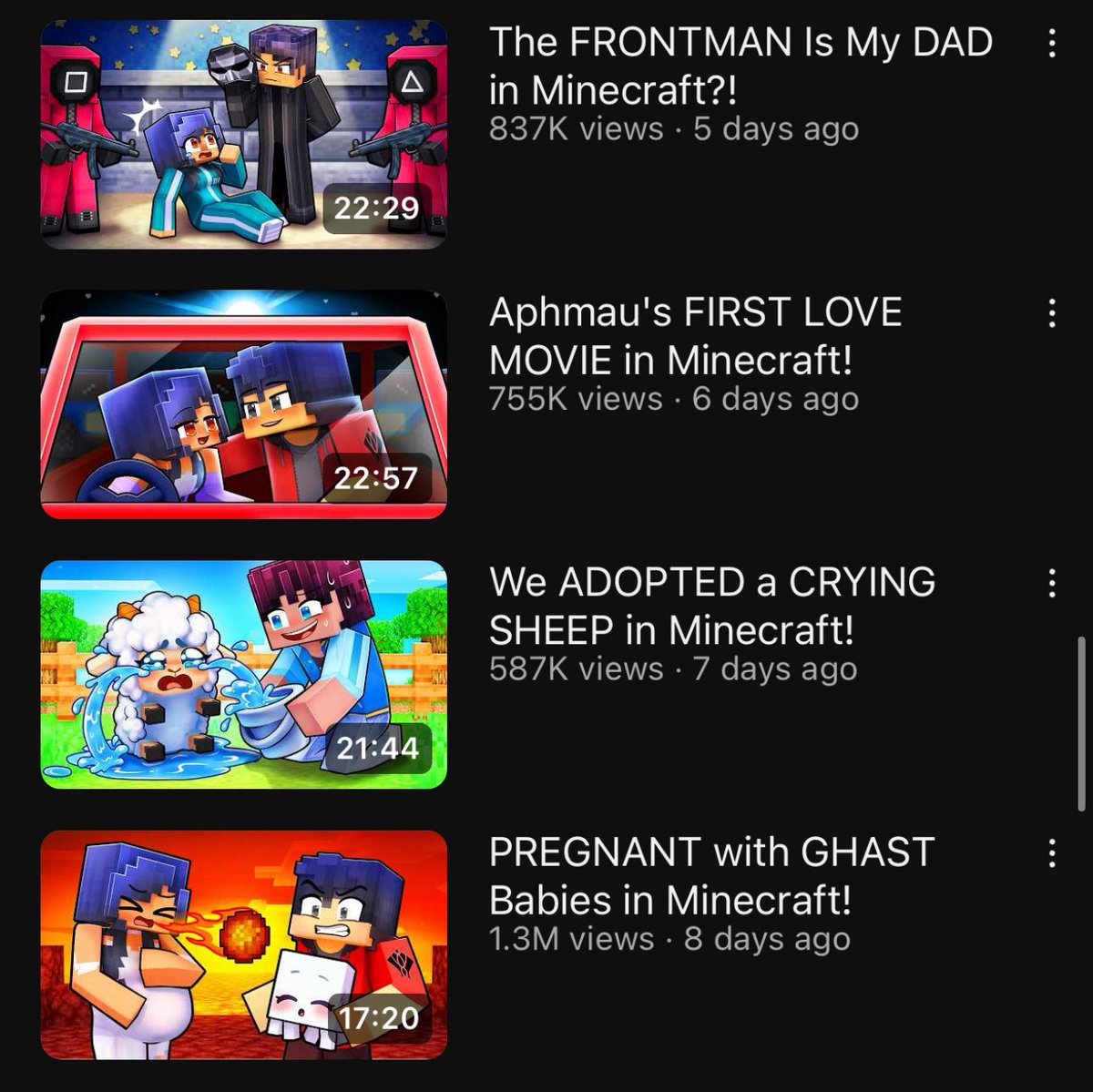 _wafflez's tweet image. yall ever look at aphmau's new content and js wonder where it all went wrong?