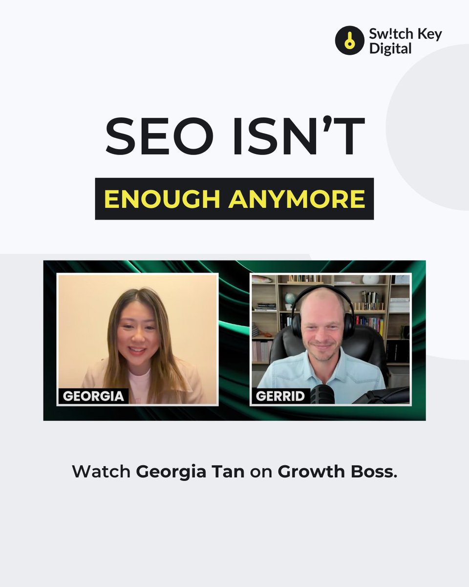 Our Co-founder, Georgia Tan, recently joined Growth Boss for an insightful conversation you won't want to miss!

Watch the full episode here: shorturl.at/jkUZz