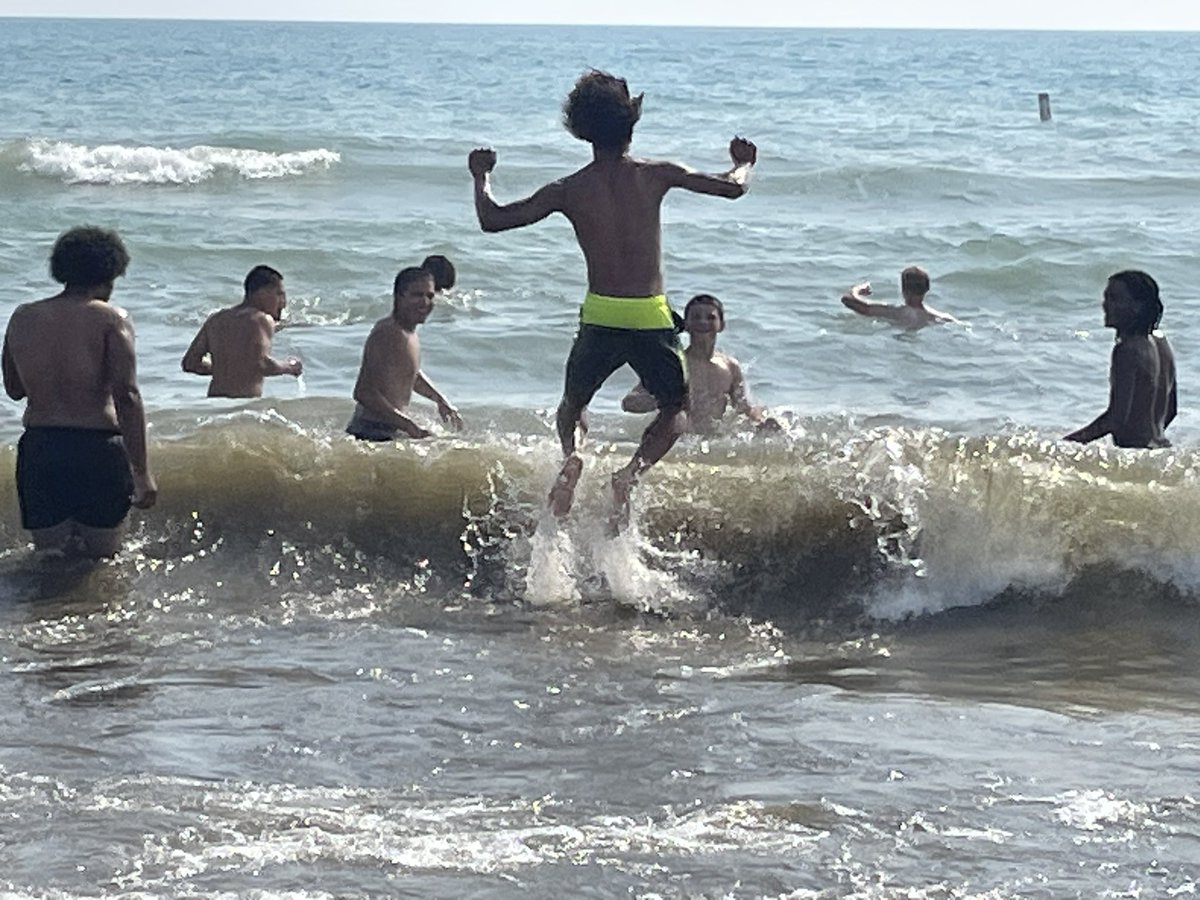 It is not all work, yesterday we had a little play with team building down at the lake.