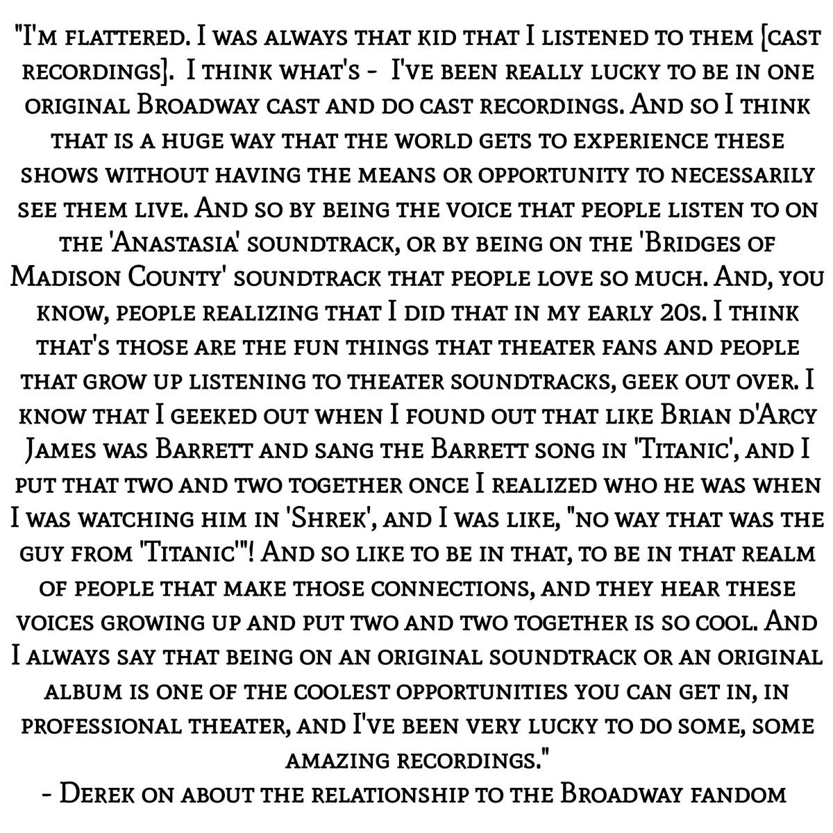 Derek Klena Daily (@derekklenadaily) on Twitter photo | DEREK'S QUOTE OF THE DAY!
(source: youtu.be/SpXASrh9Fks?si… and **credits to <a href="/DerekKlena/">Derek Klena</a> #musicaltheatrecollegeauditions #charliemurphy **) | DEREK'S QUOTE OF THE DAY!
(source: youtu.be/SpXASrh9Fks?si… and **credits to <a href="/DerekKlena/">Derek Klena</a> #musicaltheatrecollegeauditions #charliemurphy **)