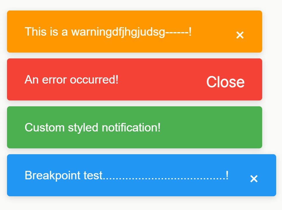 triggerToast: a lightweight, flexible, customizable toast notification system for jQuery. 

🔗 jqueryscript.net/other/toast-al…

✅ success/info/warning/error  
✅ auto-hide or manual dismiss  
✅ position relative to elements  
✅ responsive breakpoints  

Tiny, no frills, works. Great