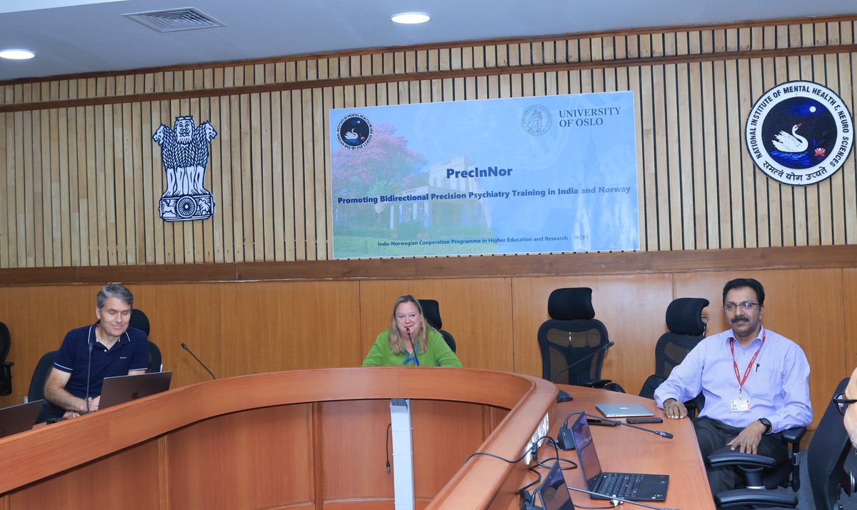 NIMHANS_BLR's tweet image. 🔬 Celebrating young minds at #PrecInNor’s Next-Gen Neuroscience Showcase!
India 🇮🇳 & Norway 🇳🇴 unite to train future leaders in #PrecisionPsychiatry.
Deep science, bold ideas, global impact.
#NIMHANS #UIO #GlobalMentalHealth #INCP2 #Neuroscience #PhD
