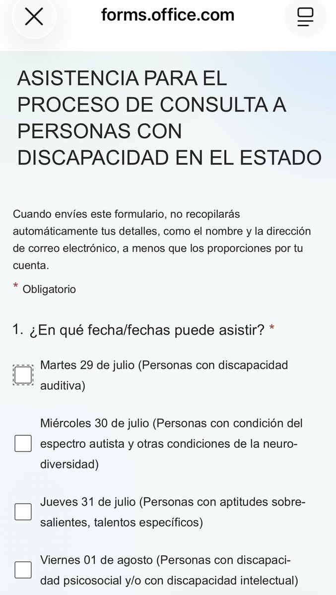 Amigos de Nuevo León que puedan participar en las Consultas de Diálogo de la Ley de Educación para las personas con discapacidad, con aptitudes sobresalientes y talentos específicos. forms.office.com/pages/response…