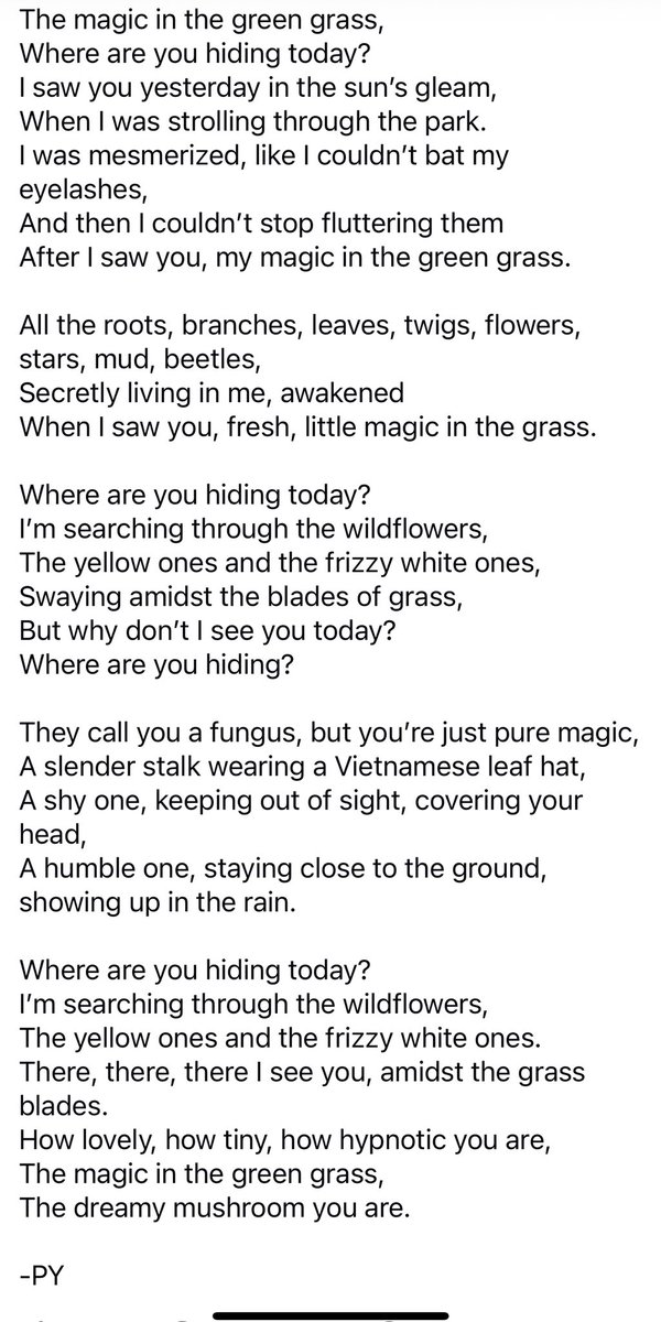 PragathiY's tweet photo. A little poem about the magic I saw yesterday.
What magic did you find? โจ๐ฉต
(I swear Iโm not referring to drugs)
#Poetry #Poem #PoemADay #NaturePoetry #TinyWonders #EverydayMagic #FallingInLove #Love #FindMagic https://t.co/pI9N2JVmsP
