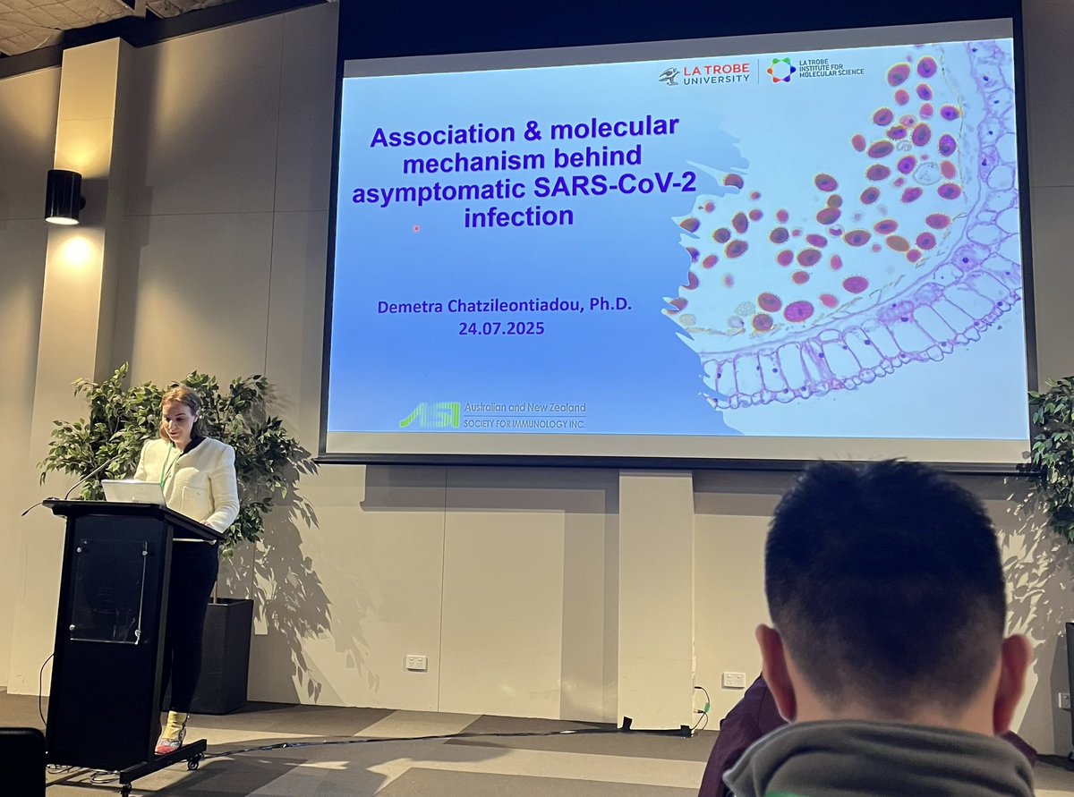 GrasLab's tweet image. Great talk by @DimitraChatzil1 about her work on #COVID 
@ImmunoGroupVic @LIMSLTU @SABE_latrobe @latrobe