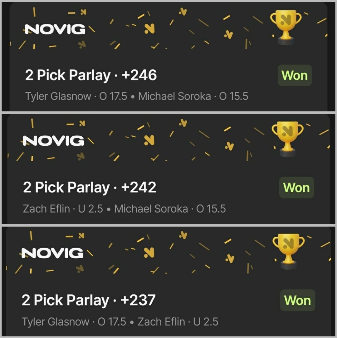 Matthewp07's tweet image. FREE YEAR VIP to someone who πππππ¦β€
B2B SWEEPS. 6 in last 2 weeks. π§Ήπ§Ήπ§Ή
HUGE +14.14U day, +63.5U last 16 daysπ₯
Michael Soroka O15.5 outs β
Tyler Glasnow O17.5 outs β
Zach Eflin U2.5 earned runs β
Lucas Giolito U5.5 strikeouts β
WHAT'RE YOU WAITING FOR, 50% OFFβ¬οΈβ¦