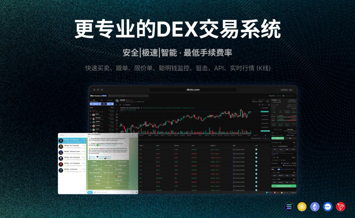 币小超 (@bixiaochao) on Twitter photo 🚀 联合 <a href="/DBot_CN/">DBot | 专业DEX机器人</a> 给大家送福利啦!
DBot是我一直自用的交易Bot,支持BSC、Solana、ETH、Base、Tron等热门链,手续费市场最低,交易速度也非常快
支持智能跟单 / 狙击 / 限价单 / 快速交易 / 监控,实时链上行情 + API 接入,适合量化高频用户,功能非常全面!
🎁 抽奖活动:10U * 2 + Plus 月卡 * 🚀 联合 <a href="/DBot_CN/">DBot | 专业DEX机器人</a> 给大家送福利啦!
DBot是我一直自用的交易Bot,支持BSC、Solana、ETH、Base、Tron等热门链,手续费市场最低,交易速度也非常快
支持智能跟单 / 狙击 / 限价单 / 快速交易 / 监控,实时链上行情 + API 接入,适合量化高频用户,功能非常全面!
🎁 抽奖活动:10U * 2 + Plus 月卡 *