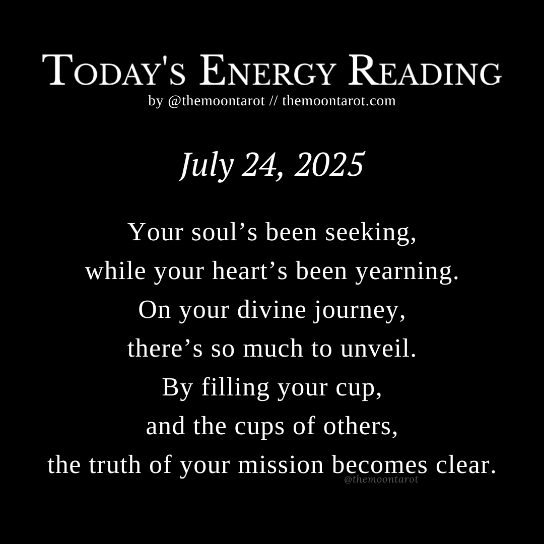 themoontarot_'s tweet image. Today&apos;s Energy Reading: July 24, 2025