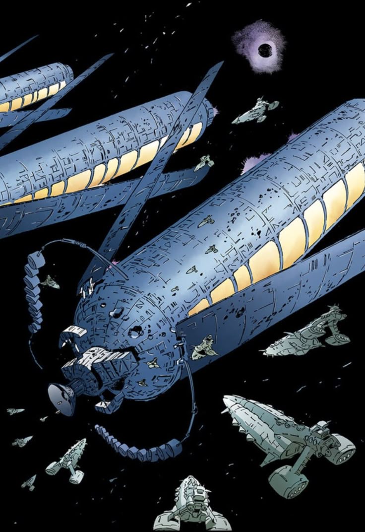 Rayven056's tweet image. [Act 0: Prologue / Invite]

[READER] Would see that from their TV a strange broadcast with multiple cylindrical space stations