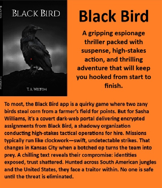 Tammy Welton (@ta_welton) on Twitter photo <a href="/STrueshan/">Sam Trueshan</a> <a href="/LaylaHawke2/">Layla Hawke, author</a> <a href="/Kellyrei007/">Kelly Miller, Amazon Best-Selling Author ๐๐ถ๐</a> <a href="/booksbyJeanneR/">Jeanne Roland</a> <a href="/kampungkreepy/">Yin Leong</a> <a href="/jordana_greene/">Jordana Greene ๐ธ Writing ๐บ๐พ๐ฟ๏ธ๐ฒ๐</a> <a href="/impoliticpolit/">Hope Fields, JD.</a> <a href="/joanne_paulson/">Author JC Paulson ๐บ๐ฆ ๐๐ง</a> <a href="/jas_phoenix333/">Jas Phoenix</a> <a href="/eugene_galt/">Eugene Galt ๐ณ๏ธโ๐ not using AI in his writing</a> <a href="/tristanbtaylor/">Tristan B Taylor</a> <a href="/jgmacleodauthor/">J.G. MacLeod</a> <a href="/Susanjeanricci/">Susan Jean Ricci</a> <a href="/Adele_Royce/">Adele Royce</a> <a href="/StorySpirit4U/">StorySpirit4U</a> <a href="/GeorgeYuhasz/">George Yuhasz</a> <a href="/ITSPOSSIBLE_Rod/">YouCan2</a> <a href="/YouAreTheExpert/">AnnetteRochelleAben</a> <a href="/JoyYorkAuthor/">Joy York</a> <a href="/LMFord2/">LM Ford-Author</a> <a href="/ForgottenAstro2/">ForgottenAstronauts ๐Ash Knight</a> <a href="/The_Em_Vega/">Em Vega ๐๐โญ๏ธ</a> <a href="/ANelsonLMPotter/">A. Nelson & L.M. Potter, award-winning authors</a> <a href="/THypoteneuse/">TheMightyHypoteneuse</a> <a href="/MaryLSchmidt/">Mary L Schmidt aka #SJackson</a> <a href="/AuthorSheridan/">Sheridan Cass</a> <a href="/CreatureAuthor/">Creature Author</a> <a href="/EatonKrone/">Eaton Krone ๐ฝ Sci-Fi Satire Author ๐ซ DMs</a> <a href="/EJDavidoff1/">E. J. Davidoff</a> <a href="/WynwardOliver/">Wynward H. Oliver๐ณ๏ธโ๐Homo-Work</a> <a href="/L_Montes223/">L. M. Montes | The Cross's Key</a> <a href="/VastineB/">vastine bondurant</a> <a href="/graestonewriter/">George Beckman- Books from Graestone</a> <a href="/GhostThe50178/">Ghost of Thaddeus Arjuna, a Scribe with tidy typos</a> <a href="/TudorTweep/">Gemma Lawrence</a> <a href="/Lady_J_Author/">Harley James ~ Romance Author โ Official Account โ</a> <a href="/ABodyToBones/">Donan Berg</a> <a href="/m_hauger/">M.Y. Hauger</a> <a href="/Emme_Klama/">Emme</a> <a href="/MQuigley1963/">Melisa Quigley Author</a> <a href="/carolyngrace505/">CAROLYN HAYNESโโBEWITCHEDโ First Class #LATimes</a> <a href="/WilChanWrites/">Wil Chan</a> <a href="/bionicanadian/">Kimberly</a> <a href="/Thief_Of_Harts/">Dragonrok007</a> <a href="/steven_arnett/">Steven Arnett</a> <a href="/NoirKink/">Kink Noir</a> Thanks, Sam!
<a href="/Ring7George/">GeorgeRing7</a> <a href="/fatdogsfrance/">Beth Haslam</a>
Black Bird
#Organizedcrimethrillers #espionagethriller #mystery #action #adventure #suspense #KindleUnlimited
#thrillers #thriller #thrillerbooks #suspensethriller
amazon.com/Black-Bird-Tamโฆ <a href="/STrueshan/">Sam Trueshan</a> <a href="/LaylaHawke2/">Layla Hawke, author</a> <a href="/Kellyrei007/">Kelly Miller, Amazon Best-Selling Author ๐๐ถ๐</a> <a href="/booksbyJeanneR/">Jeanne Roland</a> <a href="/kampungkreepy/">Yin Leong</a> <a href="/jordana_greene/">Jordana Greene ๐ธ Writing ๐บ๐พ๐ฟ๏ธ๐ฒ๐</a> <a href="/impoliticpolit/">Hope Fields, JD.</a> <a href="/joanne_paulson/">Author JC Paulson ๐บ๐ฆ ๐๐ง</a> <a href="/jas_phoenix333/">Jas Phoenix</a> <a href="/eugene_galt/">Eugene Galt ๐ณ๏ธโ๐ not using AI in his writing</a> <a href="/tristanbtaylor/">Tristan B Taylor</a> <a href="/jgmacleodauthor/">J.G. MacLeod</a> <a href="/Susanjeanricci/">Susan Jean Ricci</a> <a href="/Adele_Royce/">Adele Royce</a> <a href="/StorySpirit4U/">StorySpirit4U</a> <a href="/GeorgeYuhasz/">George Yuhasz</a> <a href="/ITSPOSSIBLE_Rod/">YouCan2</a> <a href="/YouAreTheExpert/">AnnetteRochelleAben</a> <a href="/JoyYorkAuthor/">Joy York</a> <a href="/LMFord2/">LM Ford-Author</a> <a href="/ForgottenAstro2/">ForgottenAstronauts ๐Ash Knight</a> <a href="/The_Em_Vega/">Em Vega ๐๐โญ๏ธ</a> <a href="/ANelsonLMPotter/">A. Nelson & L.M. Potter, award-winning authors</a> <a href="/THypoteneuse/">TheMightyHypoteneuse</a> <a href="/MaryLSchmidt/">Mary L Schmidt aka #SJackson</a> <a href="/AuthorSheridan/">Sheridan Cass</a> <a href="/CreatureAuthor/">Creature Author</a> <a href="/EatonKrone/">Eaton Krone ๐ฝ Sci-Fi Satire Author ๐ซ DMs</a> <a href="/EJDavidoff1/">E. J. Davidoff</a> <a href="/WynwardOliver/">Wynward H. Oliver๐ณ๏ธโ๐Homo-Work</a> <a href="/L_Montes223/">L. M. Montes | The Cross's Key</a> <a href="/VastineB/">vastine bondurant</a> <a href="/graestonewriter/">George Beckman- Books from Graestone</a> <a href="/GhostThe50178/">Ghost of Thaddeus Arjuna, a Scribe with tidy typos</a> <a href="/TudorTweep/">Gemma Lawrence</a> <a href="/Lady_J_Author/">Harley James ~ Romance Author โ Official Account โ</a> <a href="/ABodyToBones/">Donan Berg</a> <a href="/m_hauger/">M.Y. Hauger</a> <a href="/Emme_Klama/">Emme</a> <a href="/MQuigley1963/">Melisa Quigley Author</a> <a href="/carolyngrace505/">CAROLYN HAYNESโโBEWITCHEDโ First Class #LATimes</a> <a href="/WilChanWrites/">Wil Chan</a> <a href="/bionicanadian/">Kimberly</a> <a href="/Thief_Of_Harts/">Dragonrok007</a> <a href="/steven_arnett/">Steven Arnett</a> <a href="/NoirKink/">Kink Noir</a> Thanks, Sam!
<a href="/Ring7George/">GeorgeRing7</a> <a href="/fatdogsfrance/">Beth Haslam</a>
Black Bird
#Organizedcrimethrillers #espionagethriller #mystery #action #adventure #suspense #KindleUnlimited
#thrillers #thriller #thrillerbooks #suspensethriller
amazon.com/Black-Bird-Tamโฆ