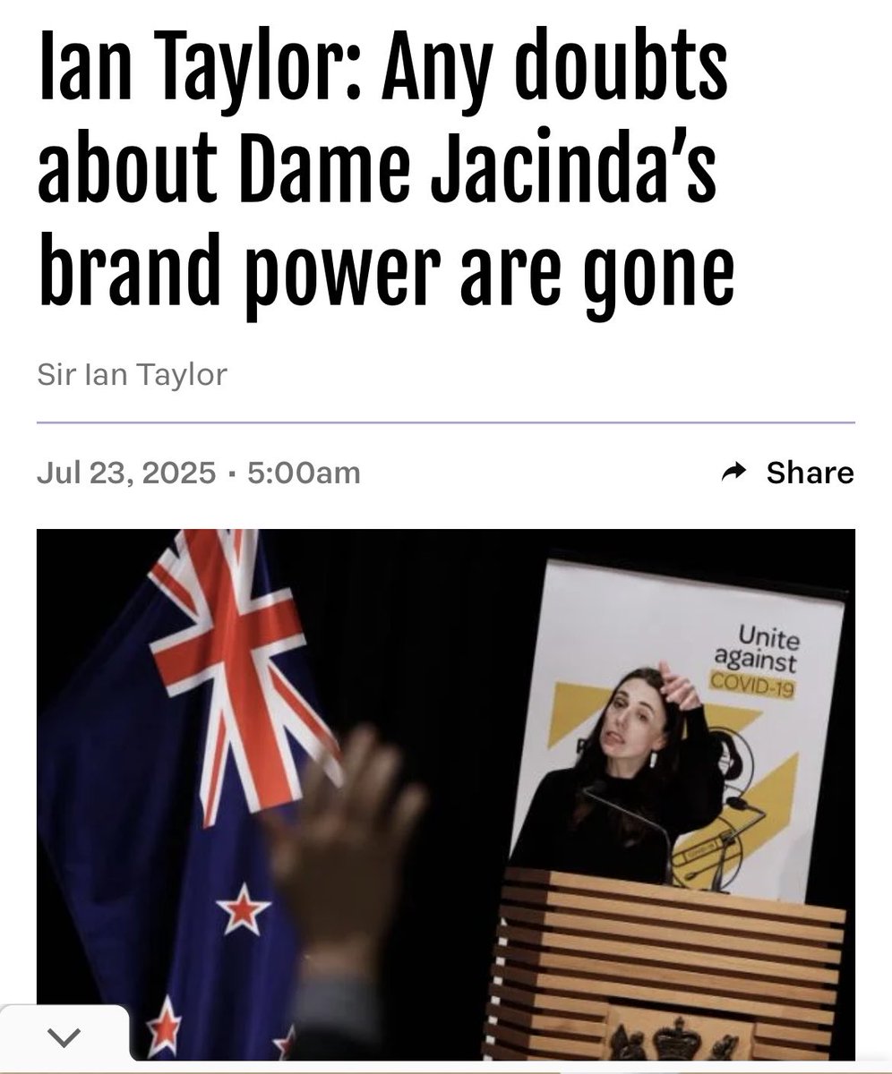 Bloke who accepted a knighthood from Ardern in 2021 maybe should give it back now … #CredibilityMatters