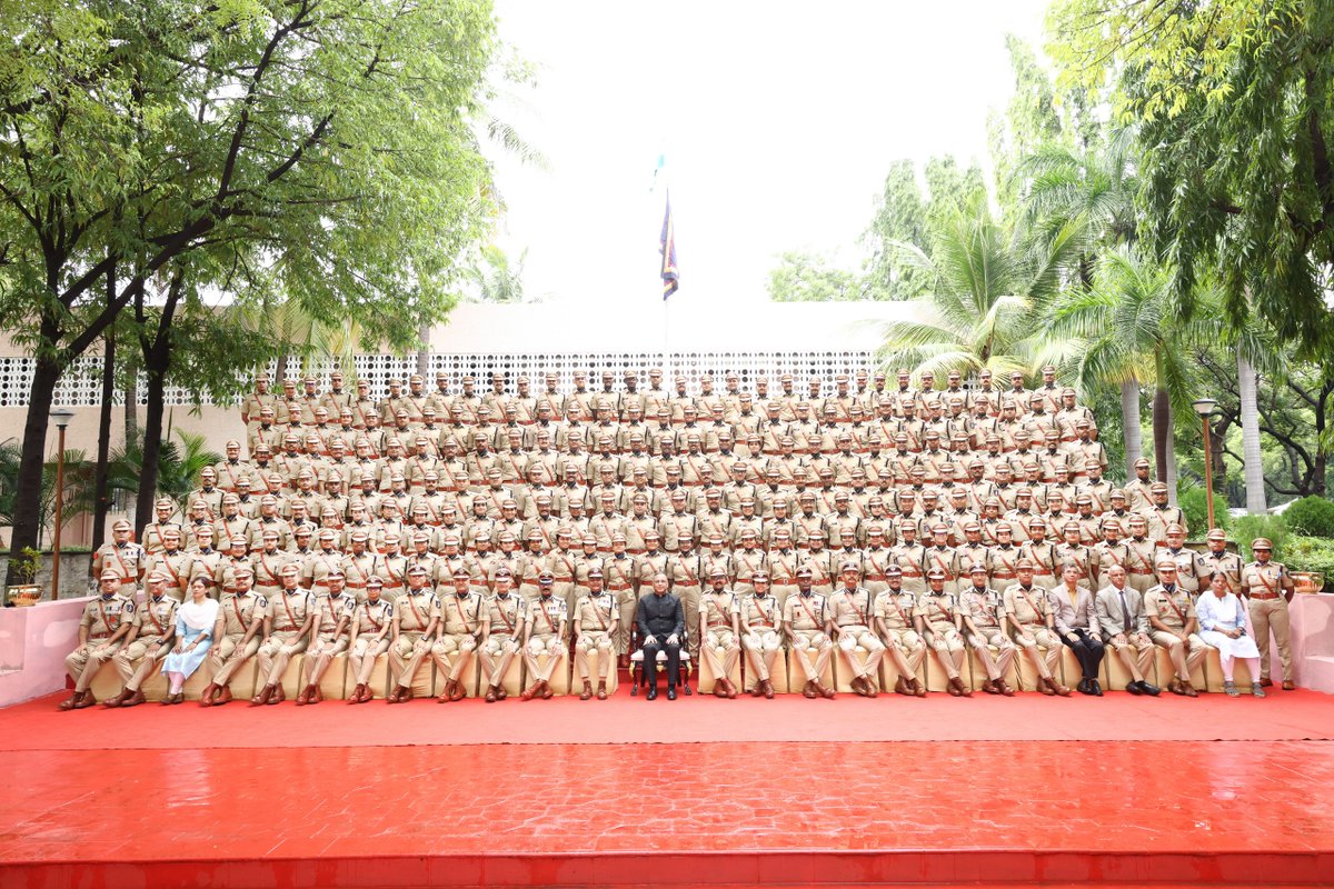 Shri Tapan Kumar Deka, IPS. Director, Intelligence Bureau, along with IPS Probationers of 76 RR, Director &amp; Faculty Members