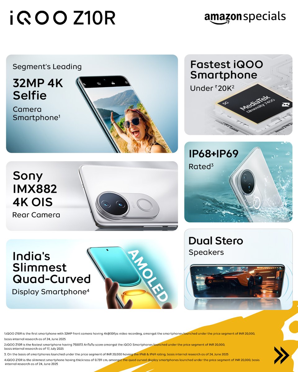 nipunmarya's tweet image. Your content hustle just got an upgrade! Meet the #iQOOZ10R. #FullyLoadedFor4KVlogging
