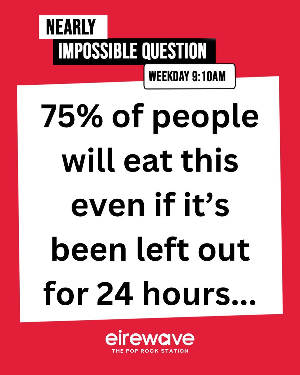 eirewave's tweet image. A stonker at 9:10 on Eirewave! We just shared the answer. Were you bang on?