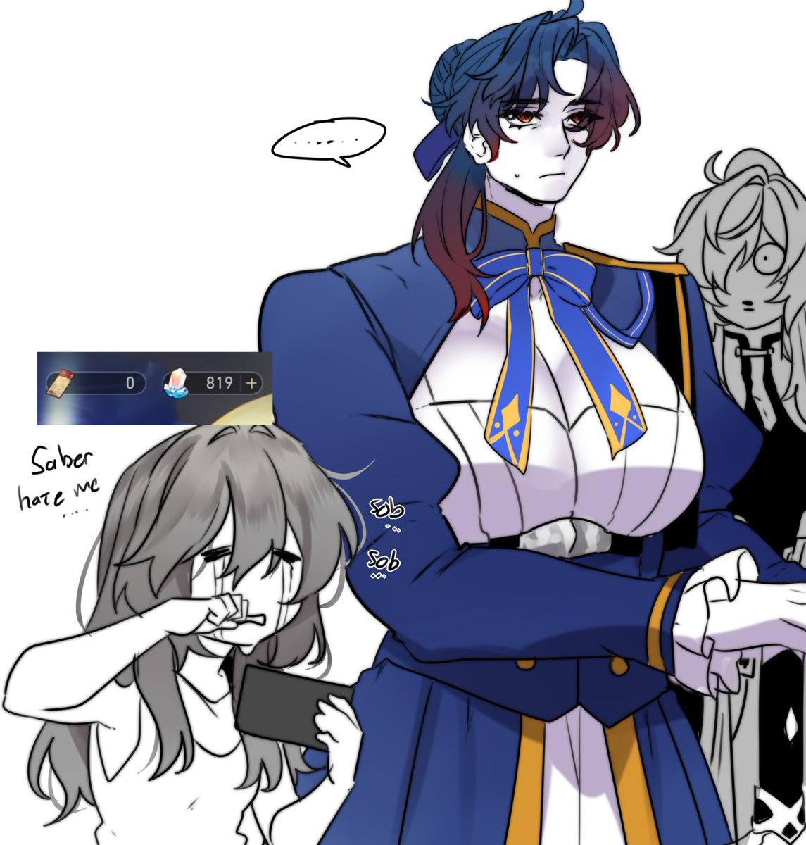 zetsubo12's tweet image. end up drawing the saber blade too
my saber just lil bit buff
(i didnt get his eidolons too 🥲)