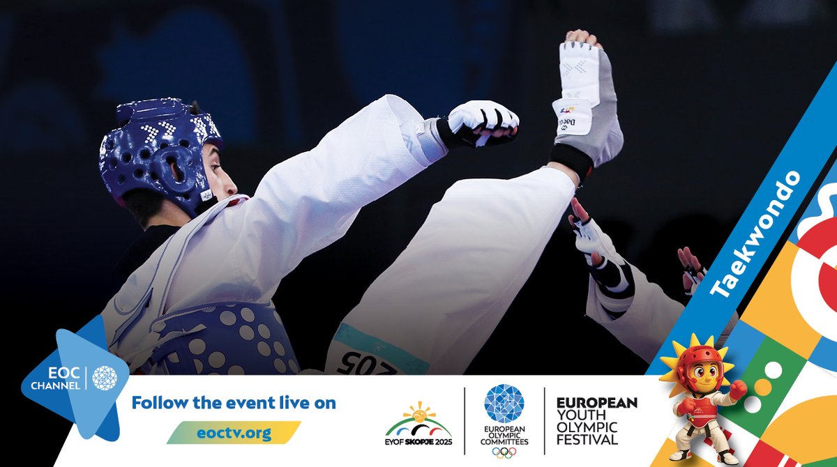🌟Day 4 of #EYOFSkopje2025 is underway!
The journey of talent, resilience, and #FairPlay continues!

Today's featured sports include: Athletics, Taekwondo, and Shooting.

📺 Live Streaming and on-demand : EOCTV.org
🌐 Full Streaming Schedule: eurolympic.org
