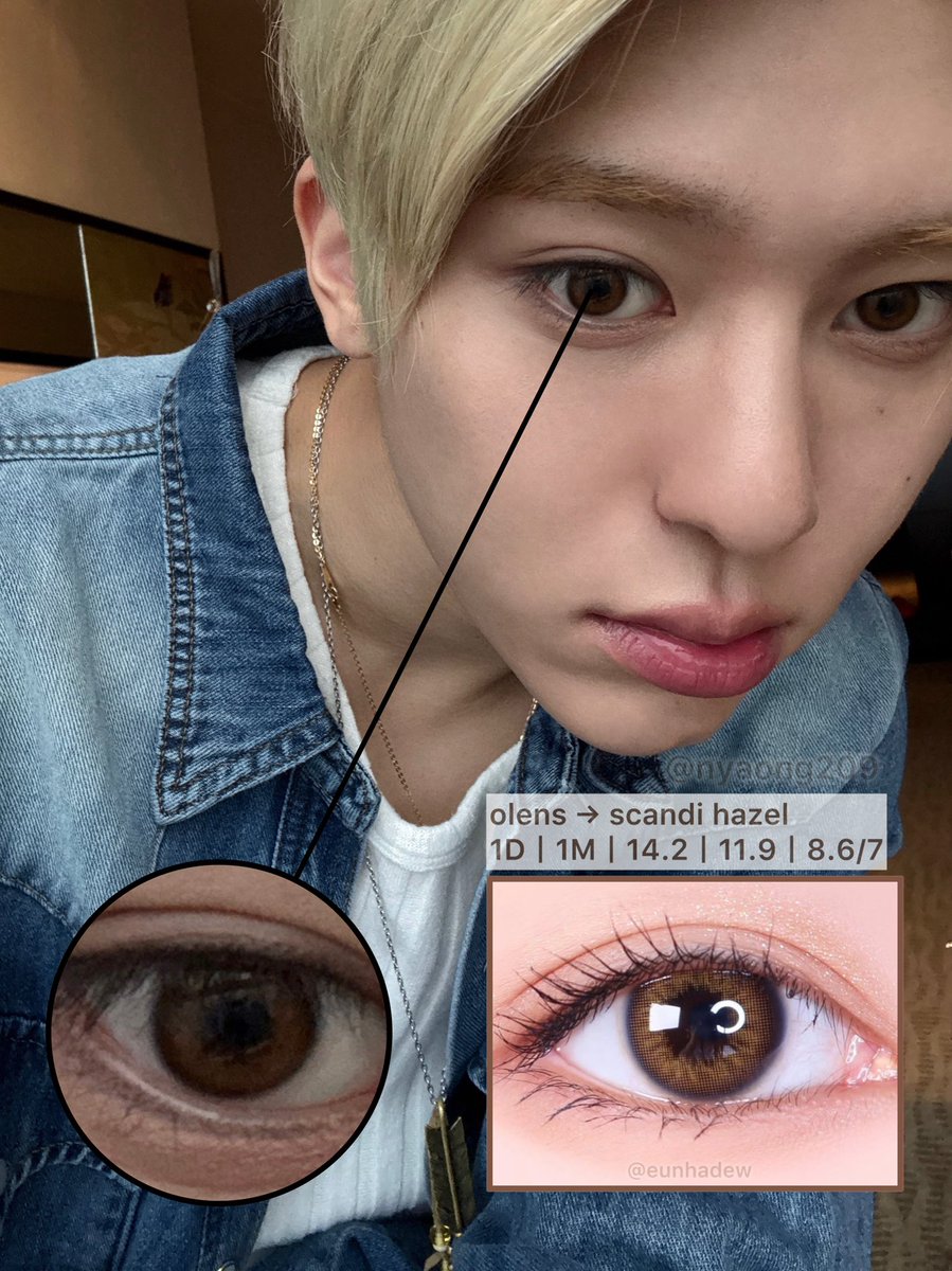 nyaong209's tweet image. ✨250614 시온 렌즈 정보
👀olens scandi hazel
