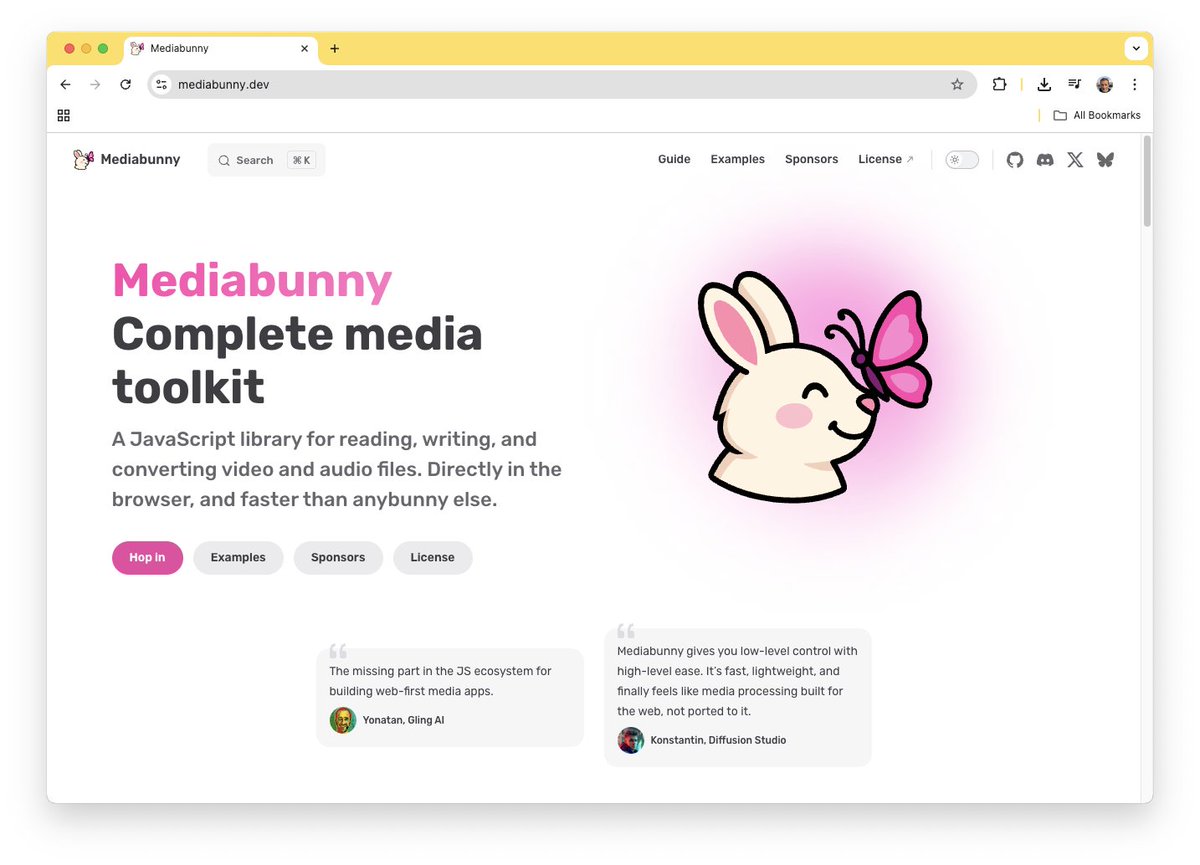 ldenoue's tweet image. Discovery of the day: record webm/mp4 in your browser using the awesome Mediabunny lib. Example: mediabunny.dev/examples/live-…
