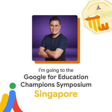 GabEducado's tweet photo. In just under two weeks, I'll be attending my second Google for Education Champions Symposium ! I'll be back in the Lion City - Singapore to be with the other Google Champions for three days of learning and having Googley fun! ✨🙌🏻🇸🇬✈️🔴🔵🟢🟡 https://t.co/hnZCQ7E6nu