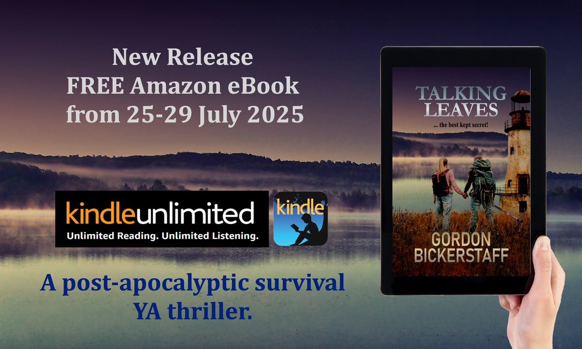 GFBickerstaff's tweet image. Talking Leaves #FREE Amazon eBook download 25-29th July
amazon.co.uk/dp/B0FJFNKPT7
A dystopian science fiction thriller. YA warriors, rebel against an oppressive futuristic regime. #BookBoost #Bookblast #Kindle #KU #postapocalypse #dystopian